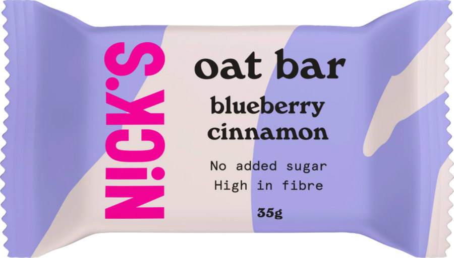 Nick's Oat bar blueberry cinnamon