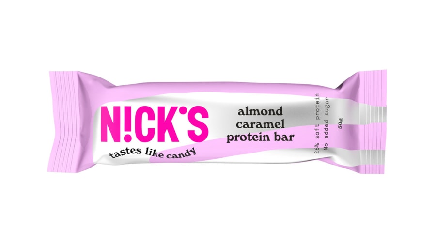 Nick's Protein bar almond caramel