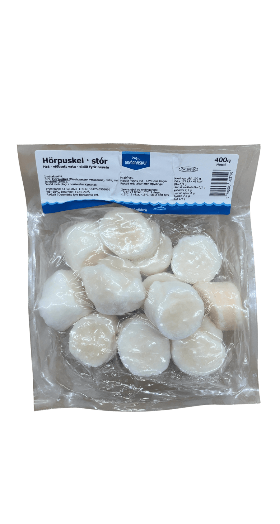 Norðanfiskur Hörpuskel Stór 400 g
