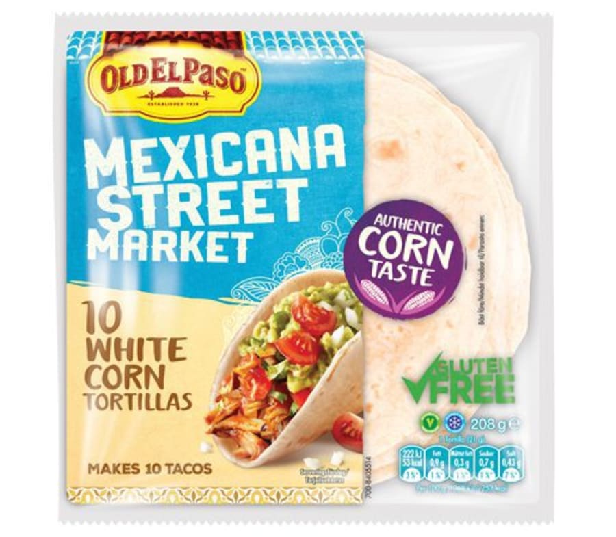 OEP Gluten Free White Corn Tortillas 8x208g