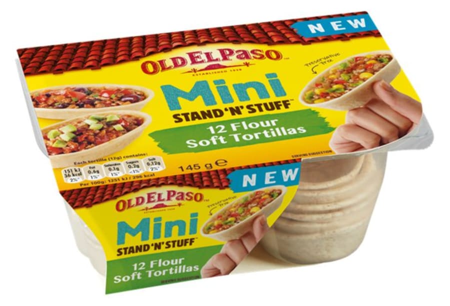 OEP Stand & Stuff Mini Tortillas 12x145g
