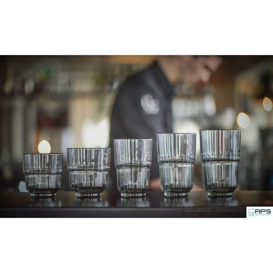 ONIS Glas vatn staflanlegt 26,6cl grátt Linq