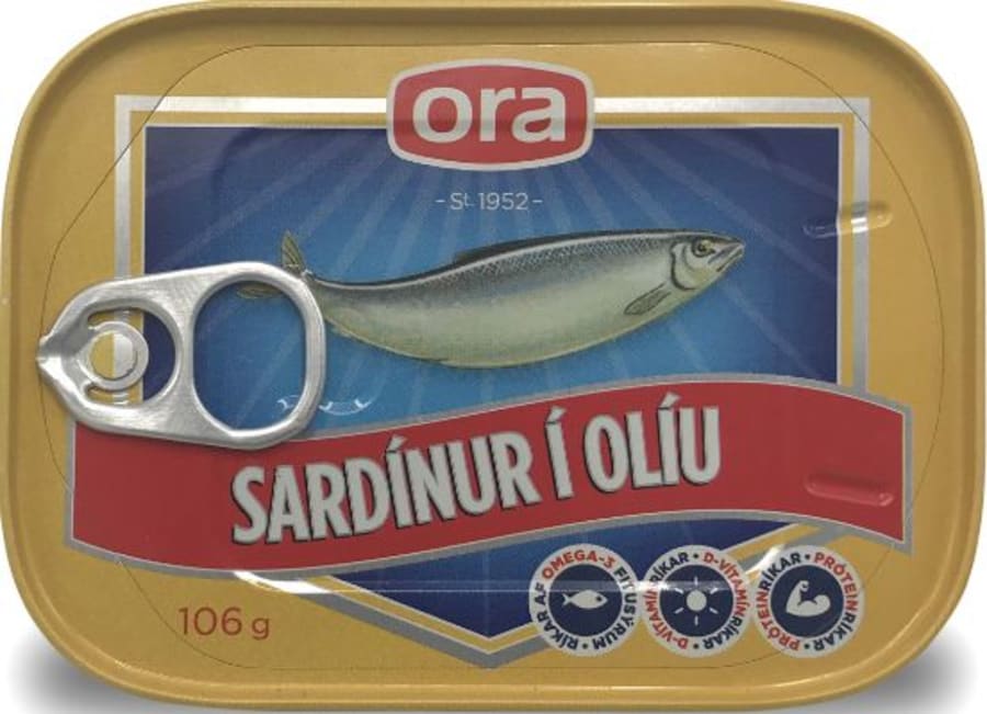Ora Sardínur í Olíu 10×106 g/ks