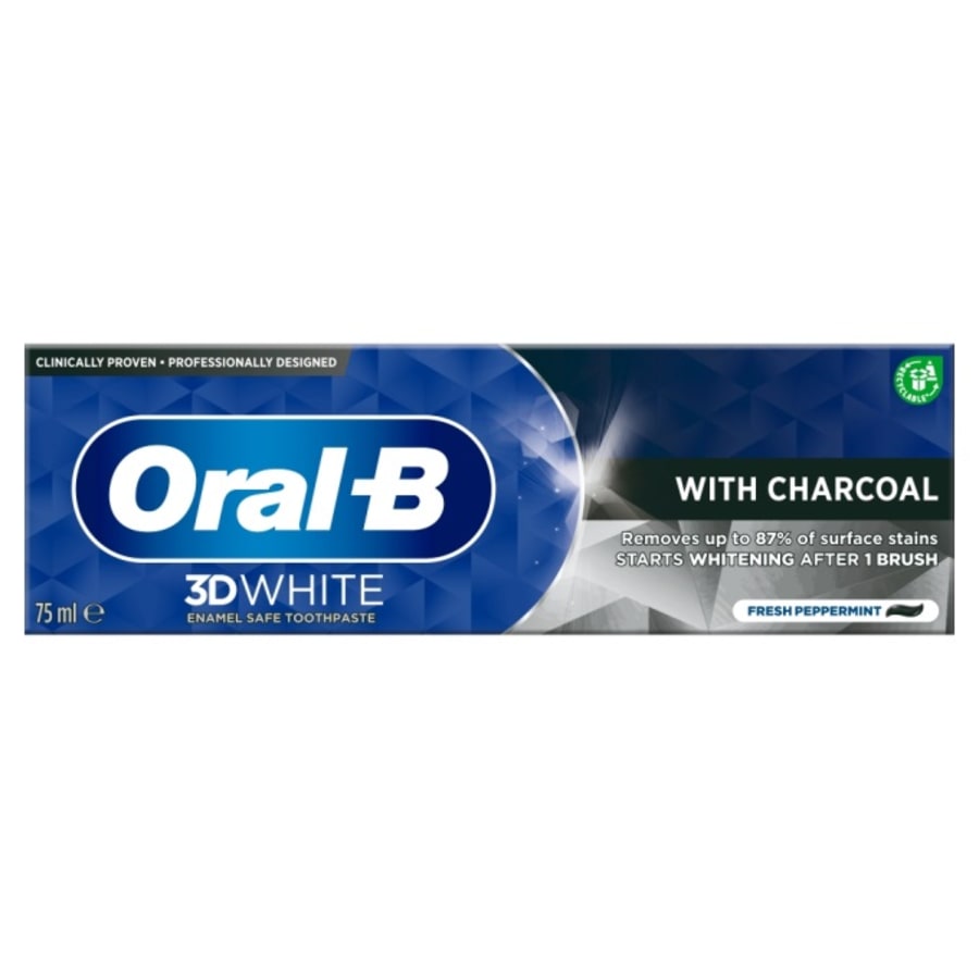 Oral-B Toothpaste 3DW Charcoal 75ml
