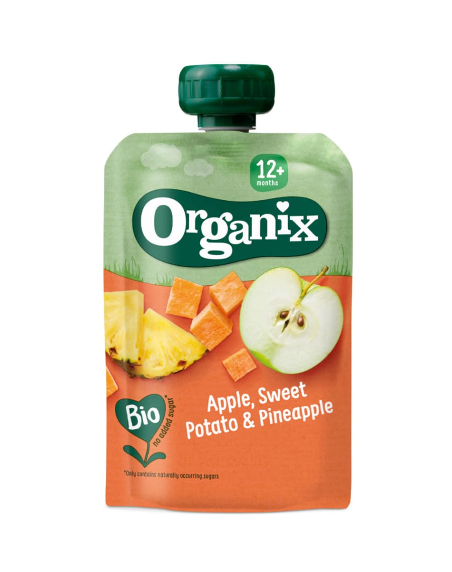 Organix Epla, Sætkartöflu og Ananas Skvísa