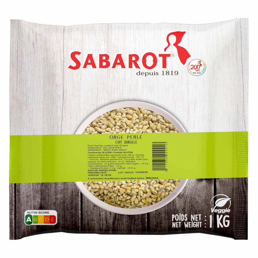 Perlubygg frystiv. IQF 1kg (6stk/ks)