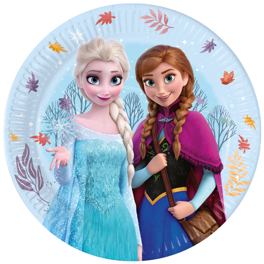 Pappadiskar Frozen Idyllic Wonder 23cm 8st (12)