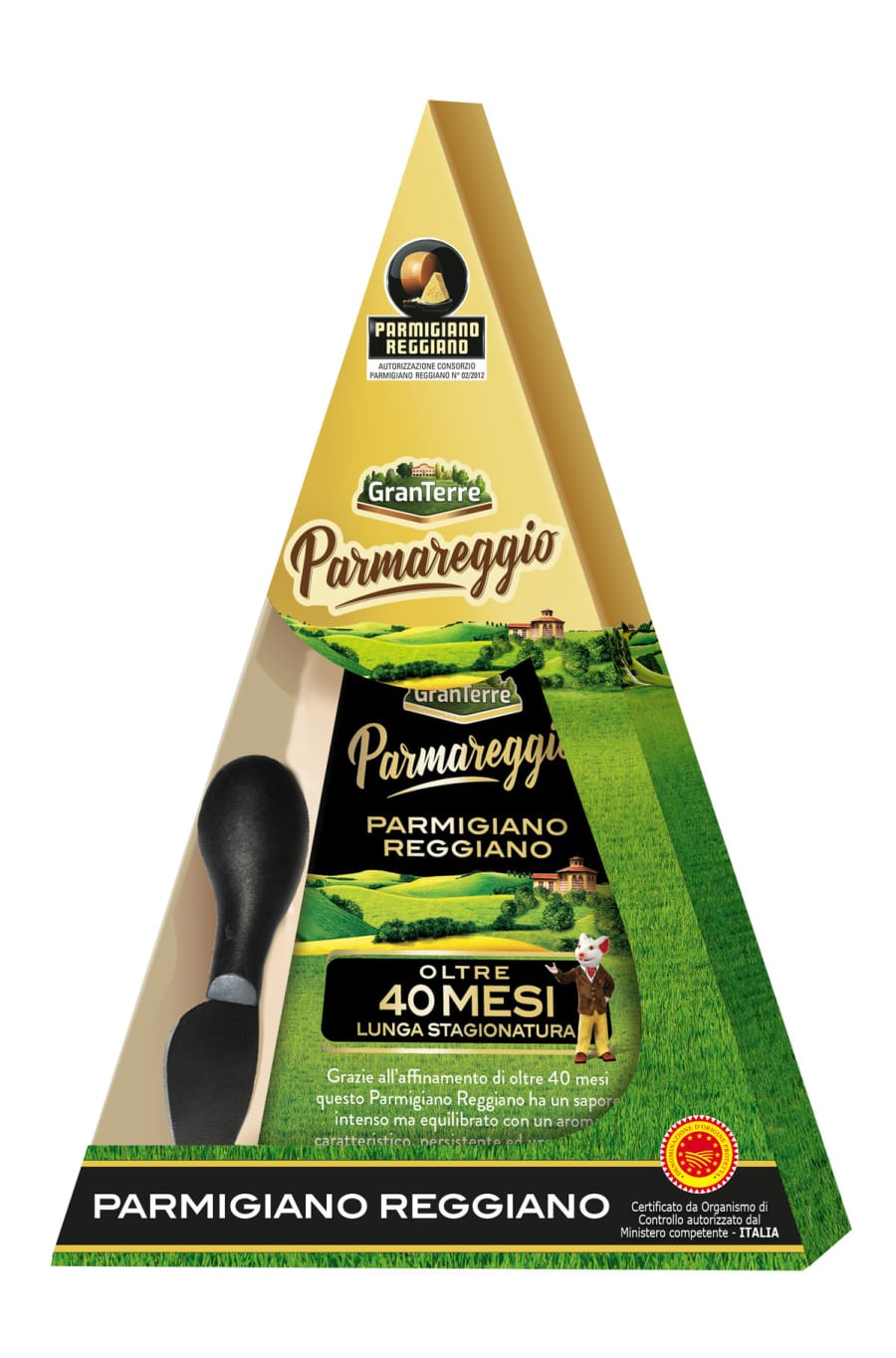 Parmareggio Gjafaaskja 40 mánaða 200g +hnífur
