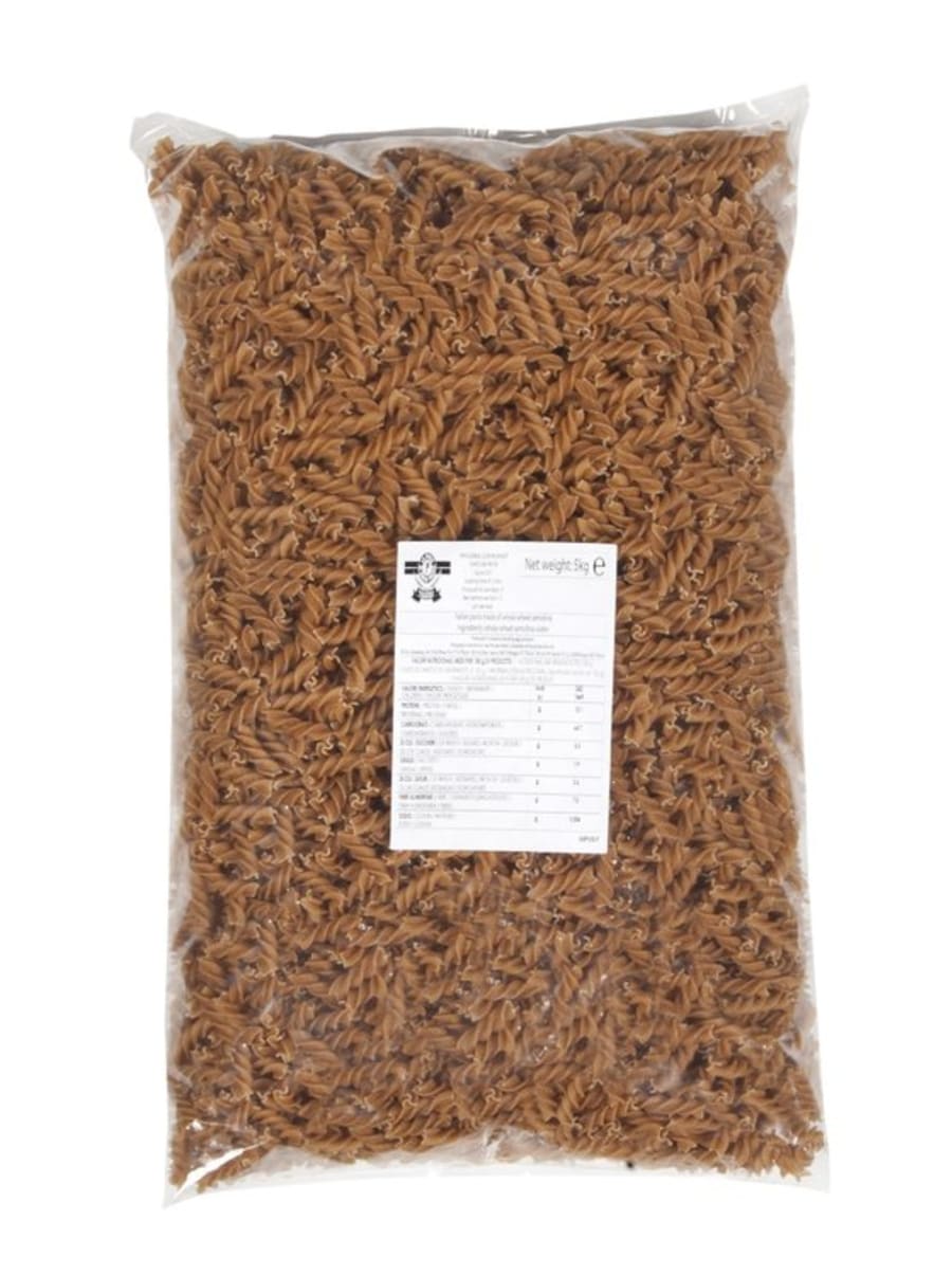 Pasta skrúfur/Spirali heilhveiti 5kg
