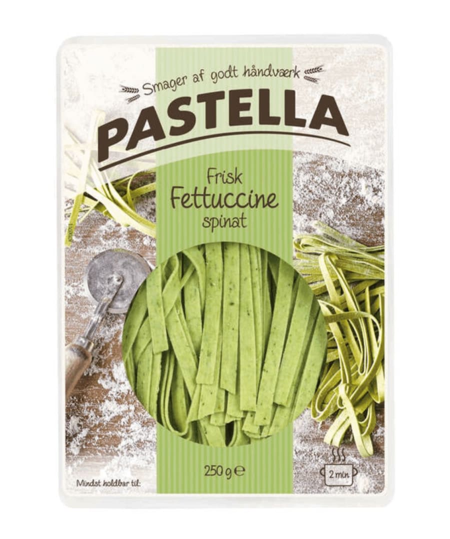 Pastella fettuccine m/spinat 250 gr