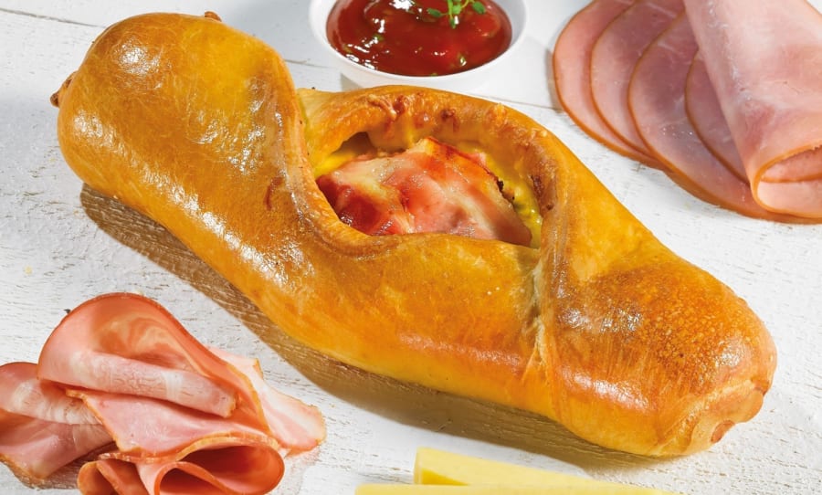Pizzabátur Brioche Skinka Ostur Beikon