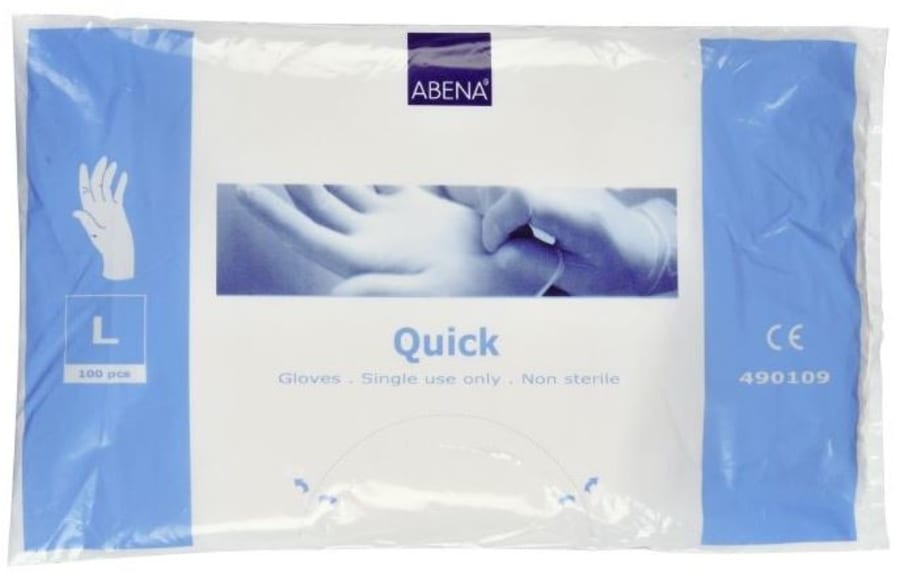 Plasthanskar/hlífðarhanskar einnota 100stk/pk (50pk/ks)