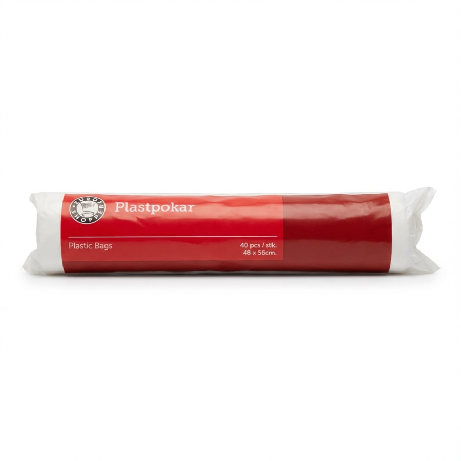 Plastpokar litlir 40 stk