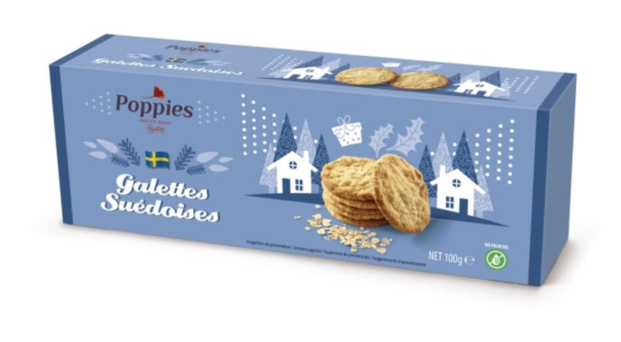 Poppies Swedish Oatmeal Cookie 100g
