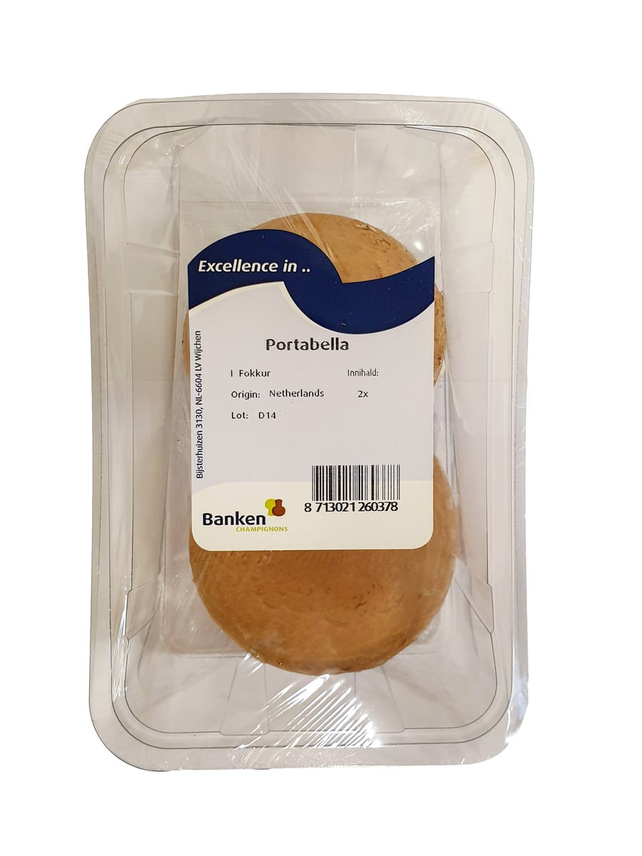 Portobello Sveppir Pakkaðir