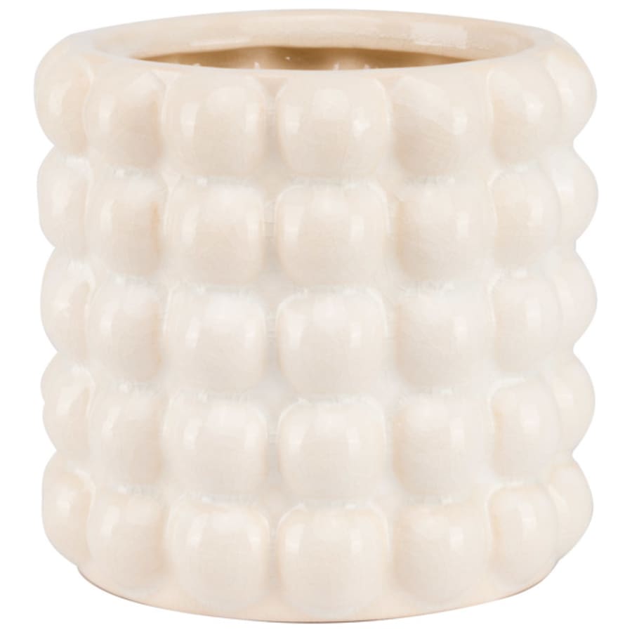 Pottur Bubble CREAM 16x16cm. (8)