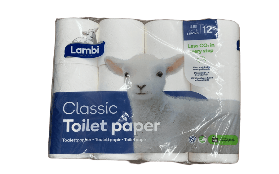 Lambi klósettpappír 12 stk.