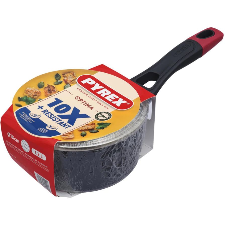 Pyrex Skaft pottur m/loki Optima 16cm