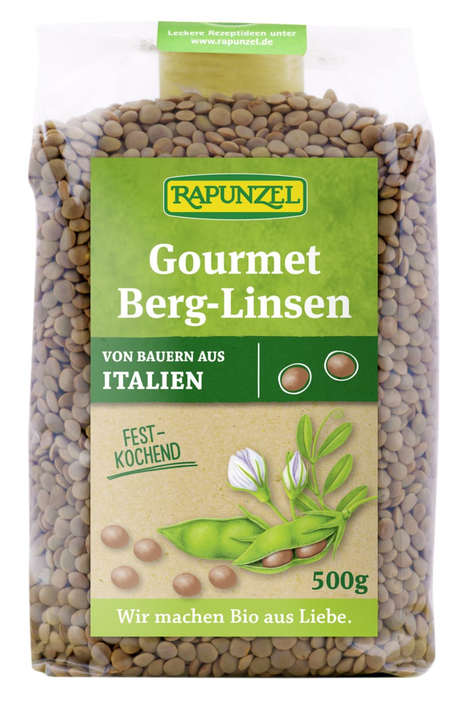 Rapunzel Brúnar Linsubaunir Þurrkaðar