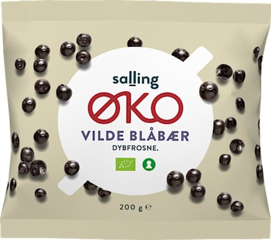 Salling ØKO lífræn frosin villt bláber 200 g