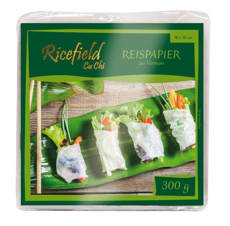 Rice Paper, kassalaga / squared 16cm 1x300g