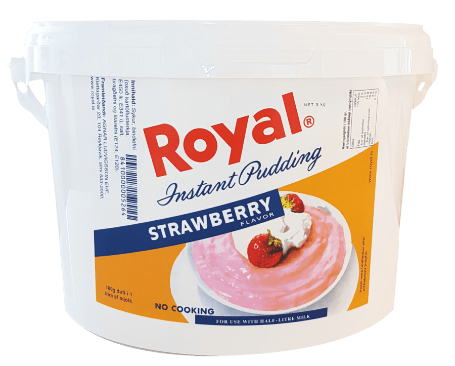 Royal Búðingur jarðarberja 3kg