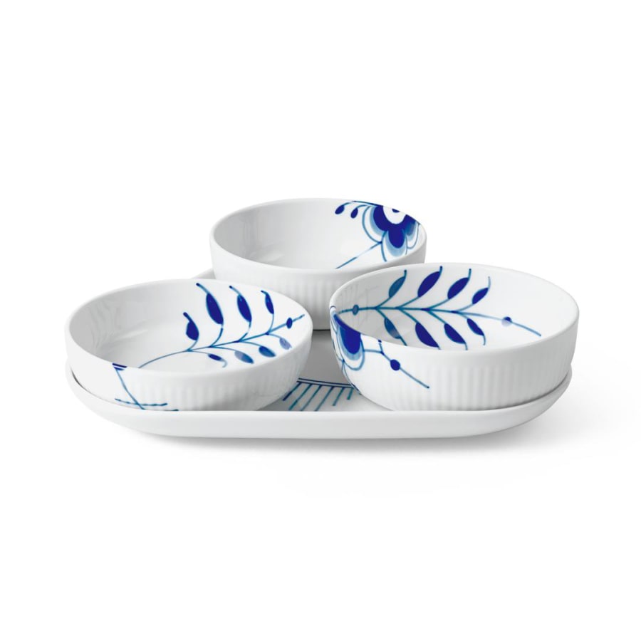 Royal Copenhagen Blue Mega skálasett 24,5cm 4stk