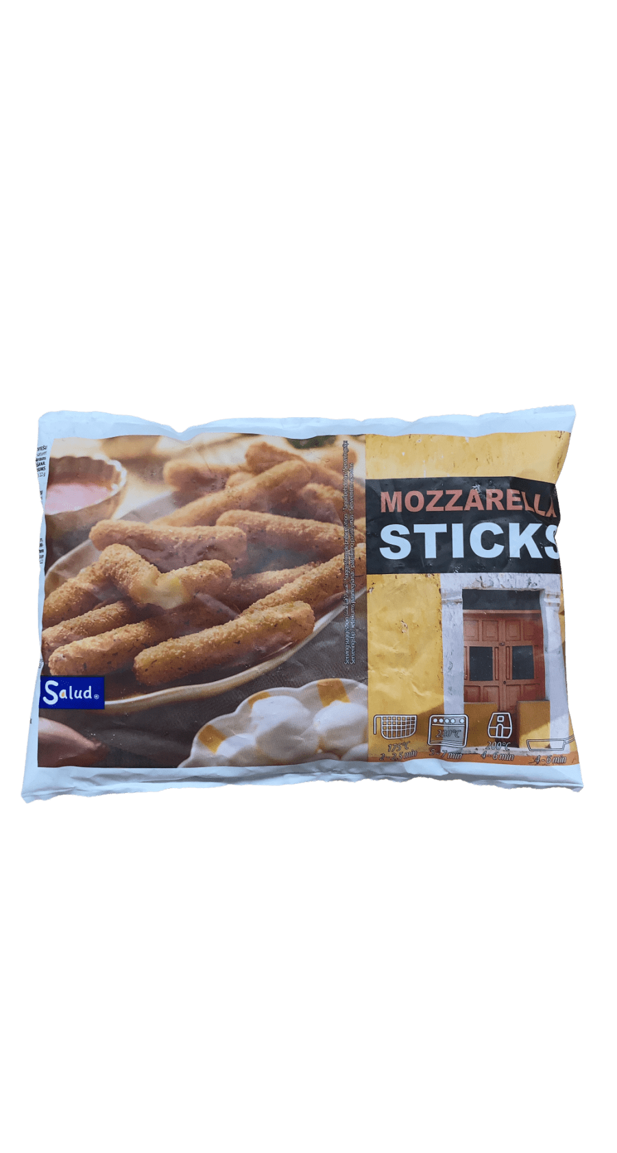 Salud brauðaðir mozzarella-stangir 250 g