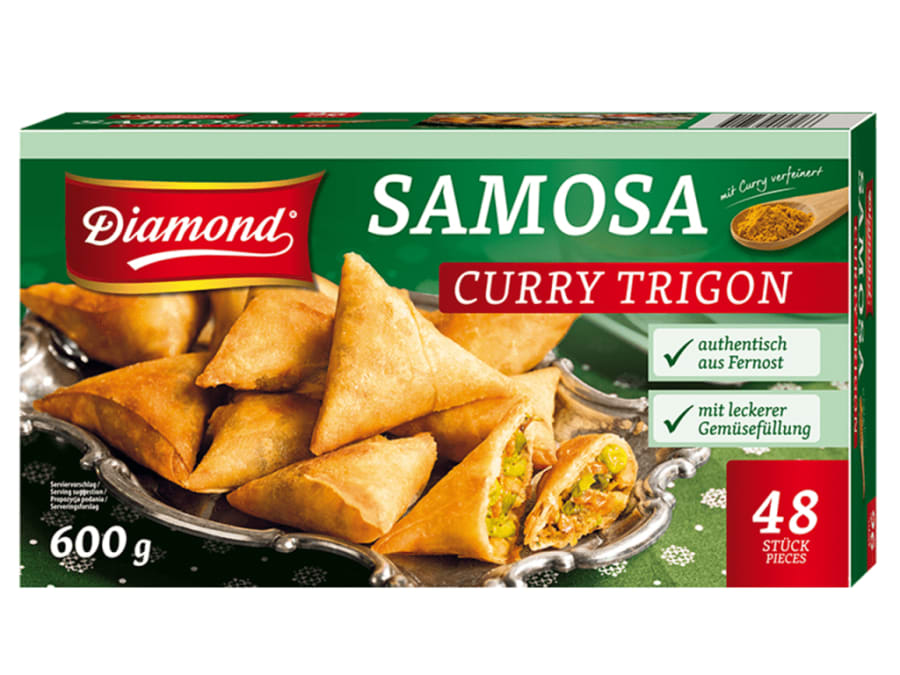 Samosa karrý 96×12,5g 1,2kg (10stk/ks)