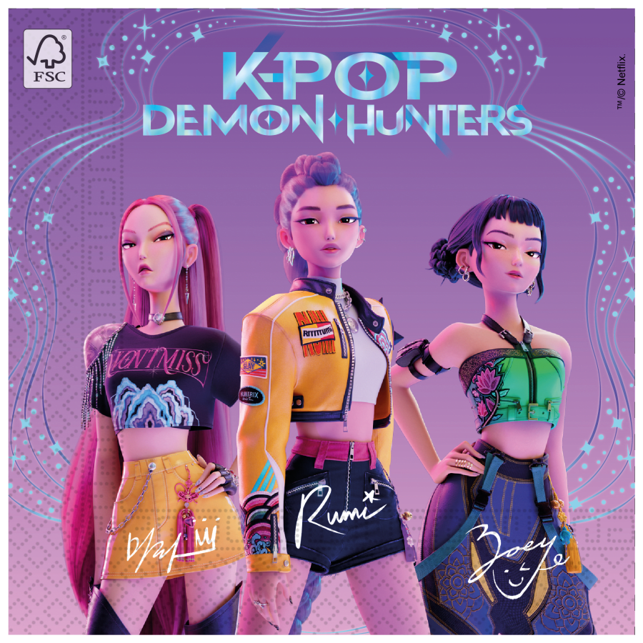 Servíettur K-Pop Demon Hunters 20stk 33×33 (12)