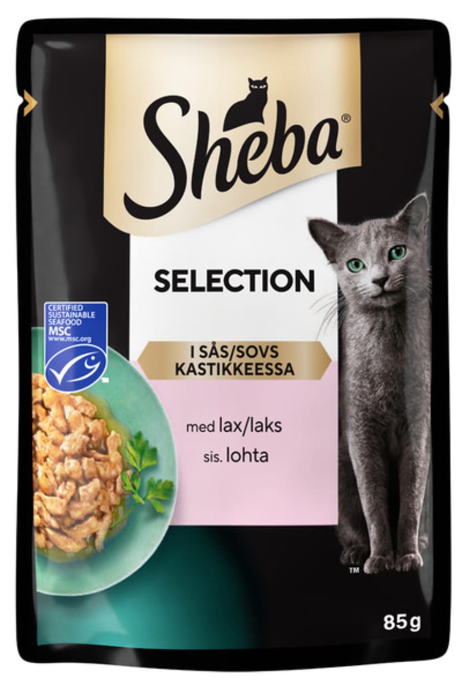 SHEBA SLICED SALMON 85 GR