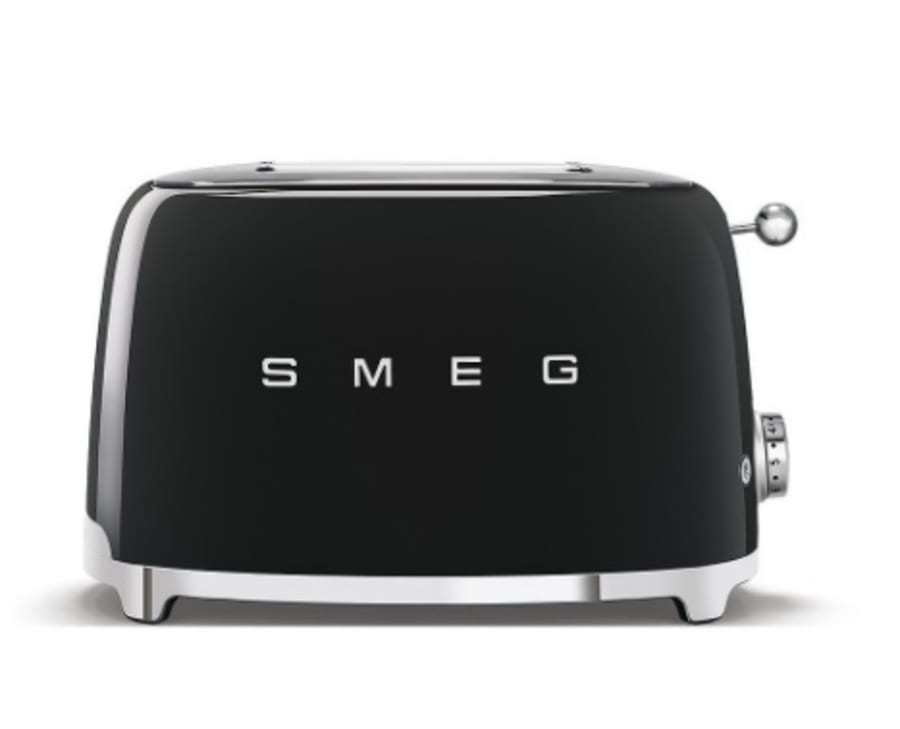 Smeg brauðrist fyrir 2 sneiðar retro style - svört.