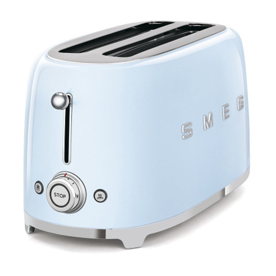 Smeg Brauðrist fyrir 4 sneiðar - Pastel blá