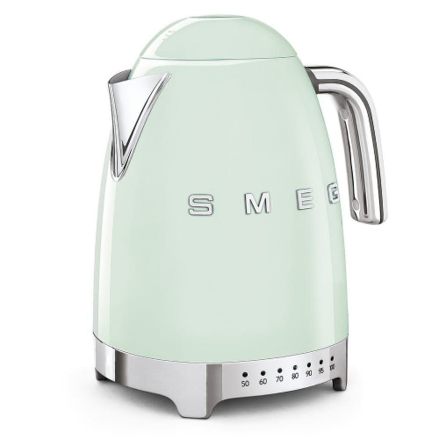 Smeg hraðsuðuketill með hitastýringu - Pastel grænn.