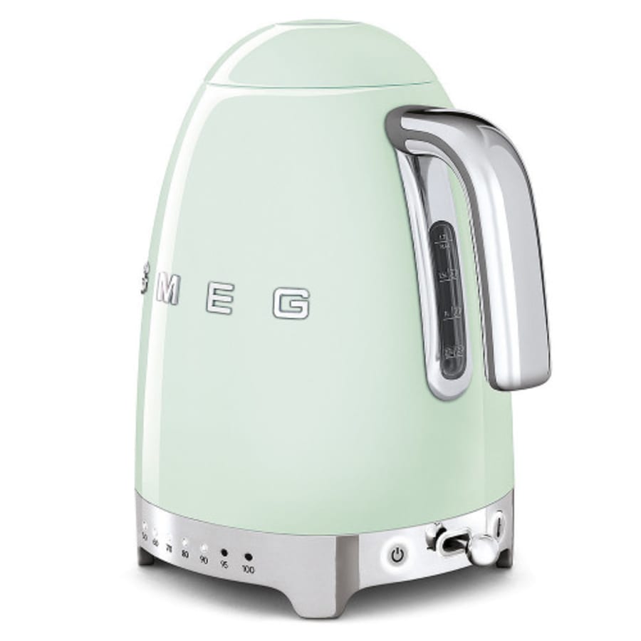 Smeg hraðsuðuketill með hitastýringu - Pastel grænn.