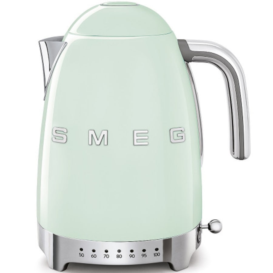 Smeg hraðsuðuketill með hitastýringu - Pastel grænn.