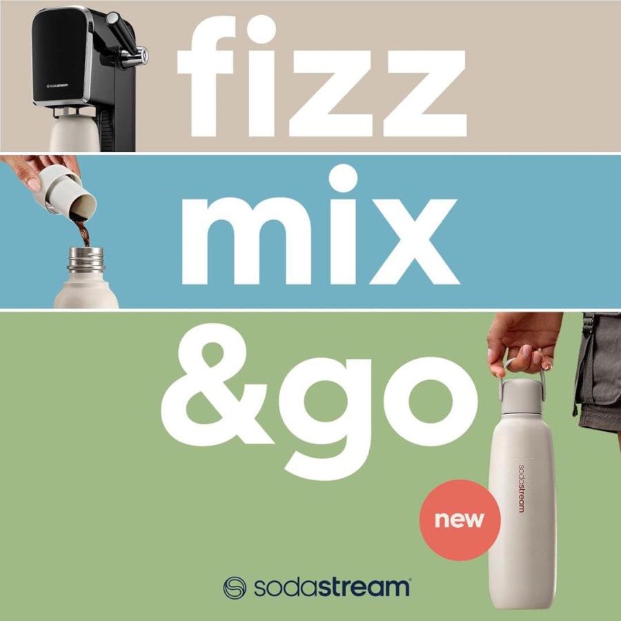 Sodastream Flaska Fizz & Go 0,9L Sand