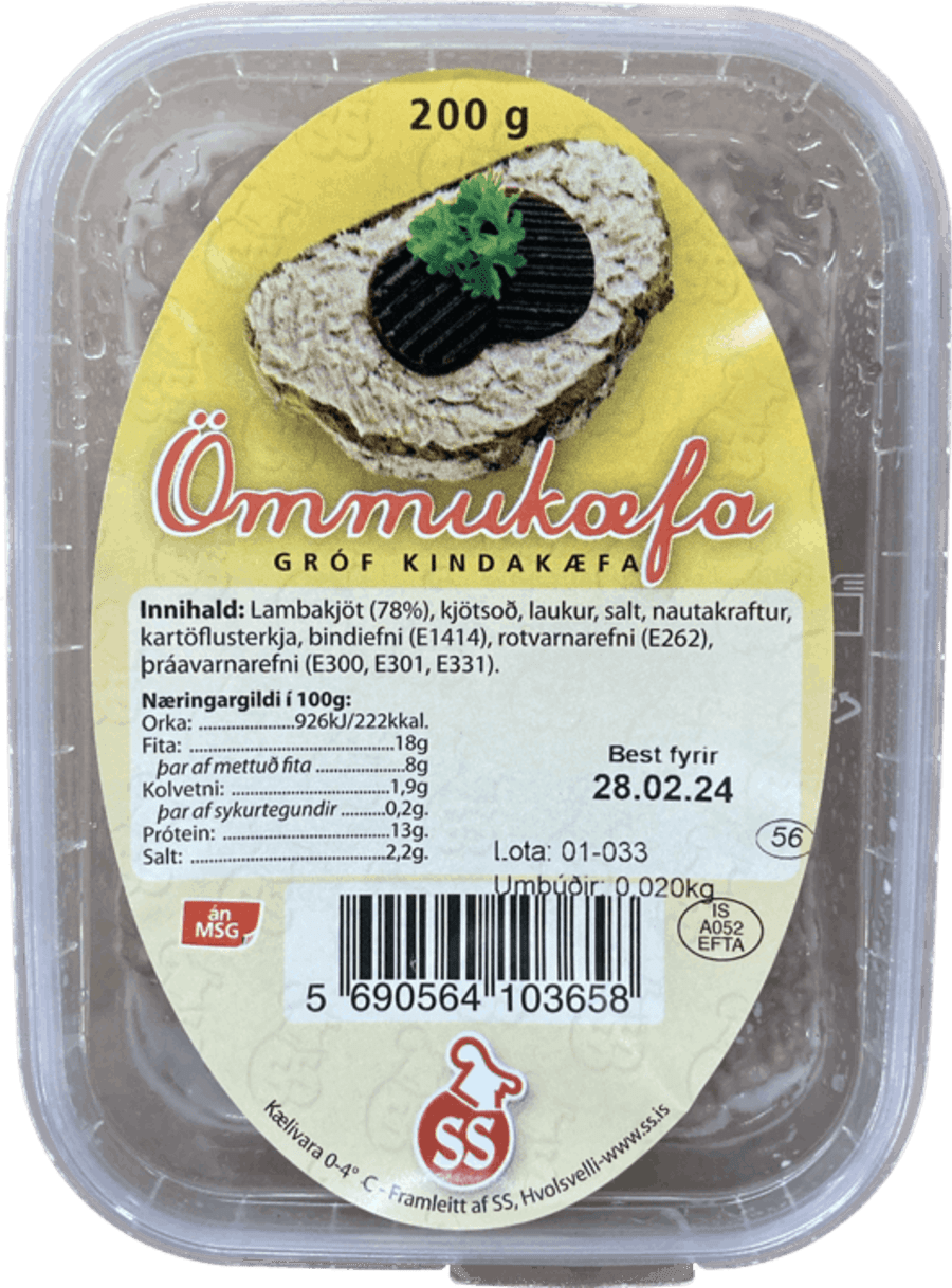 Ss ömmu kæfa 200 gr