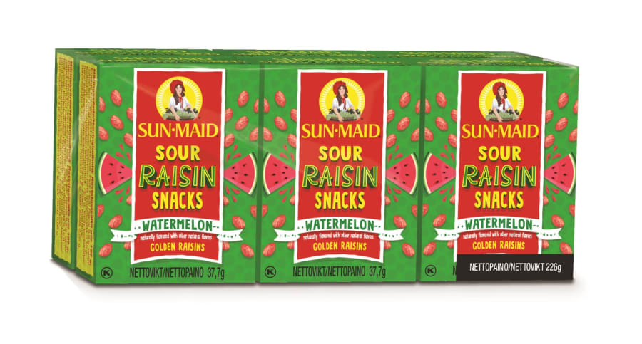Sun Maid Sour Raisin snack Watermelon 6×37,7g (24)