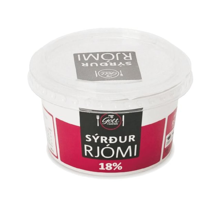 Ms sýrður rjómi 180 gr 18%