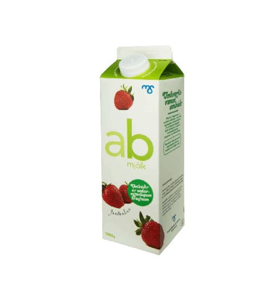 Ab mjólk jarðarberja 1 ltr