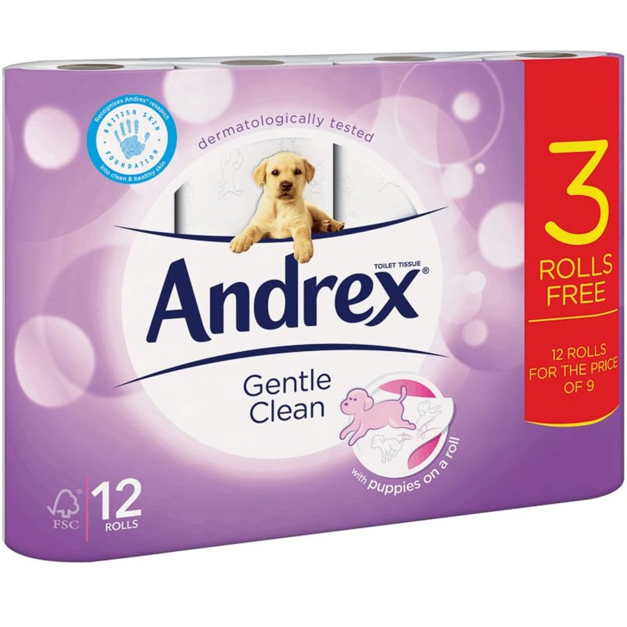 andrex wc pappír 12x190 blöð
