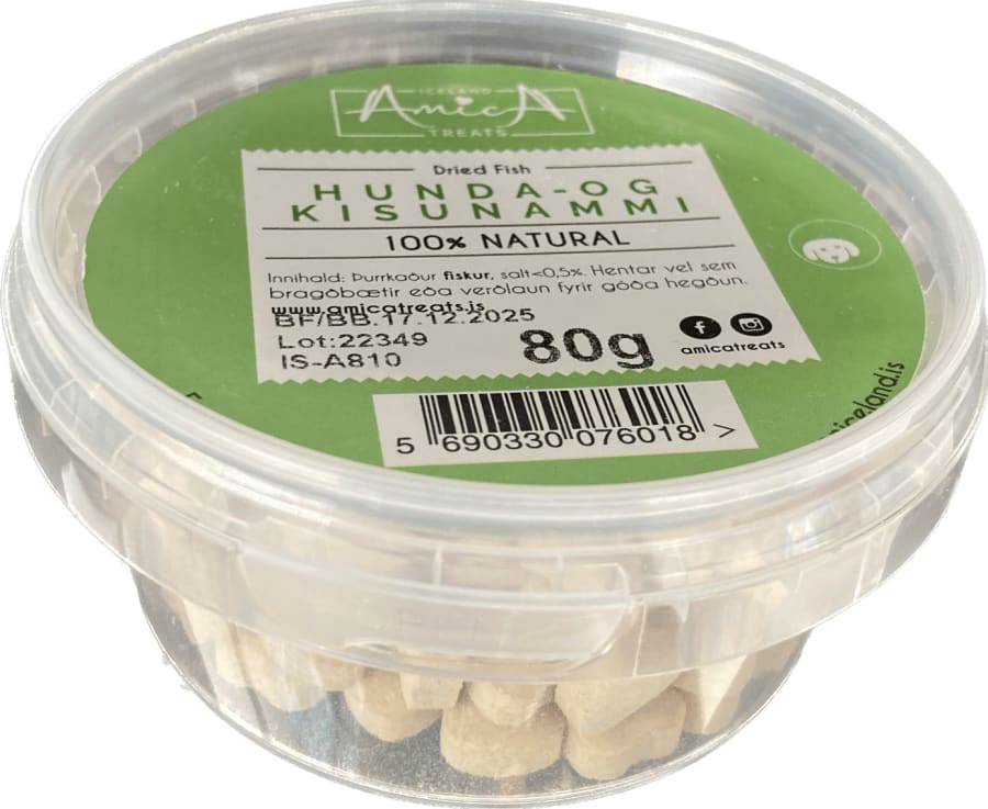 Iceland Amica hunda og kisu nammi 80 gr