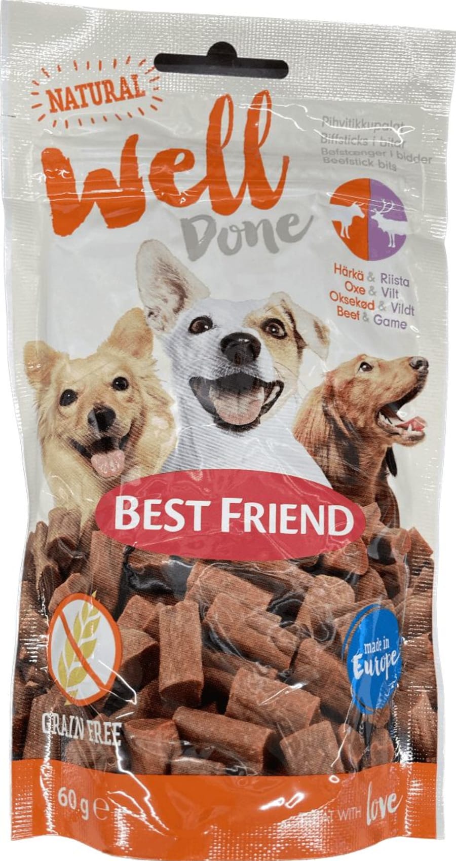 Best friend hundasnakk 60 gr beef
