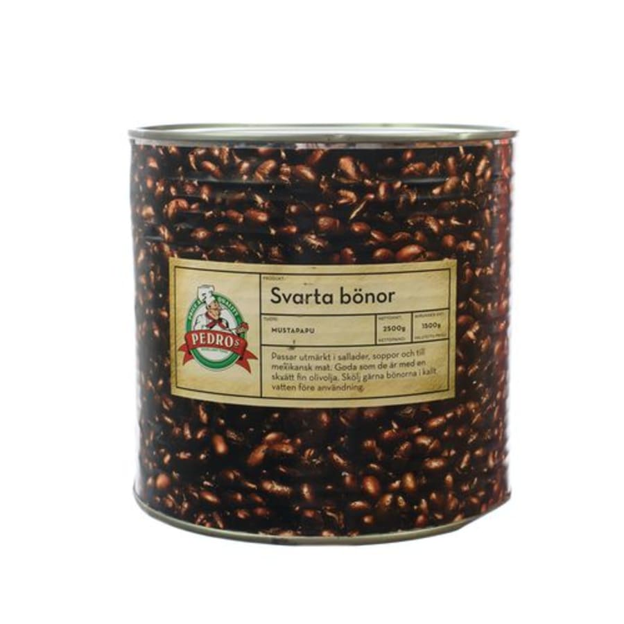 Svartbaunir soðnar 2,5kg (6stk/ks)