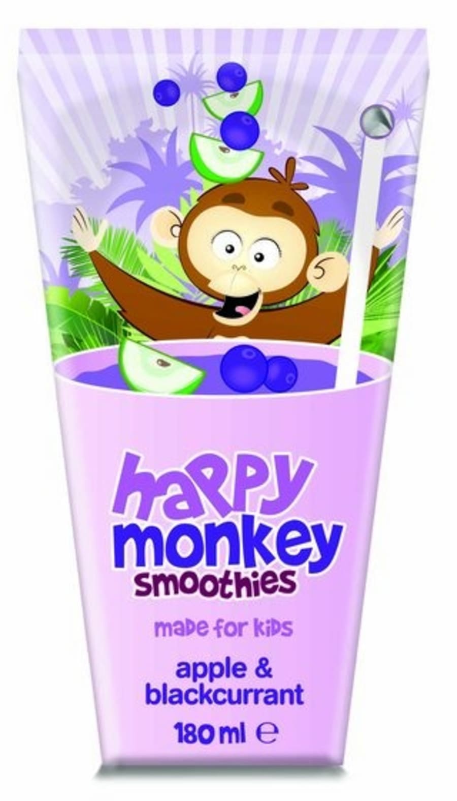 Happy Monkey epla- og sólberjasmoothie 180 ml