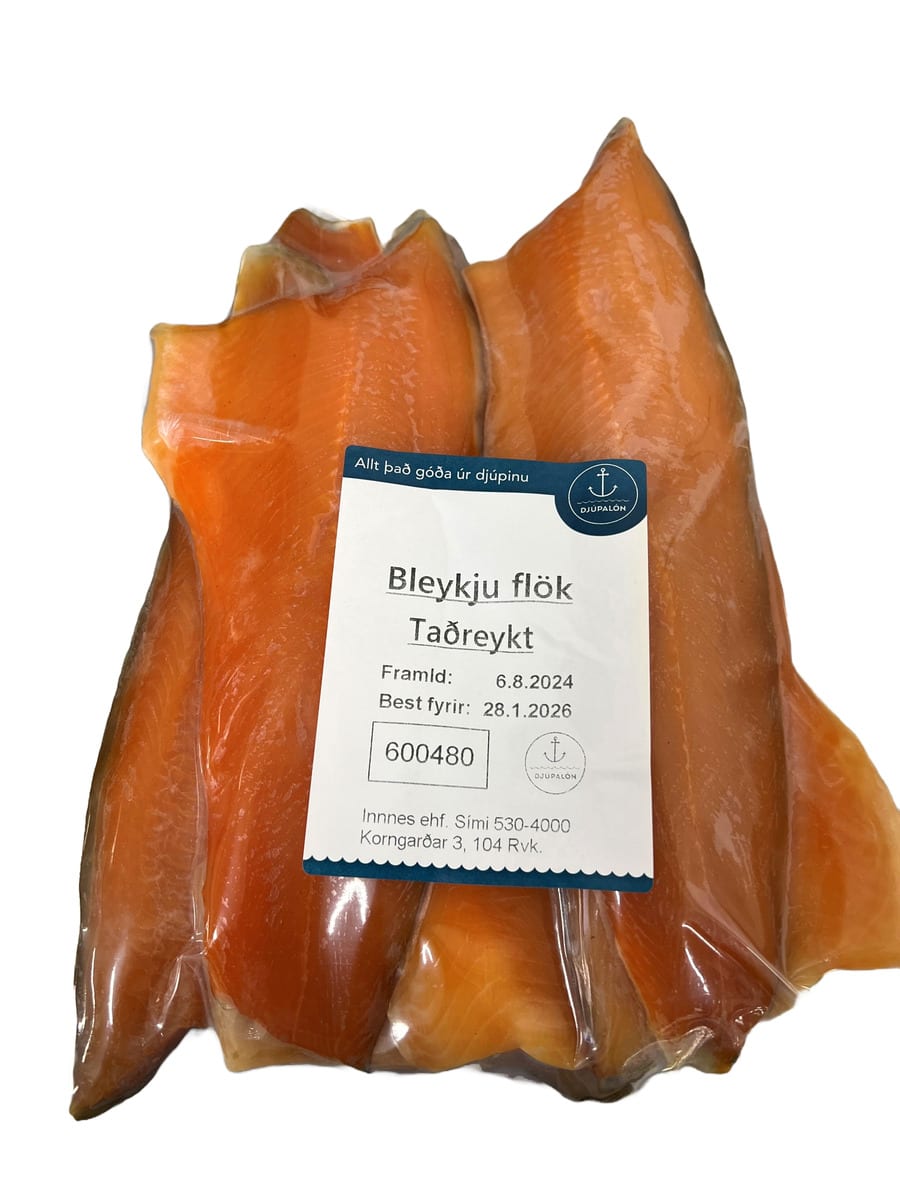 Taðreykt Bleikjuflök Bleikja silungur