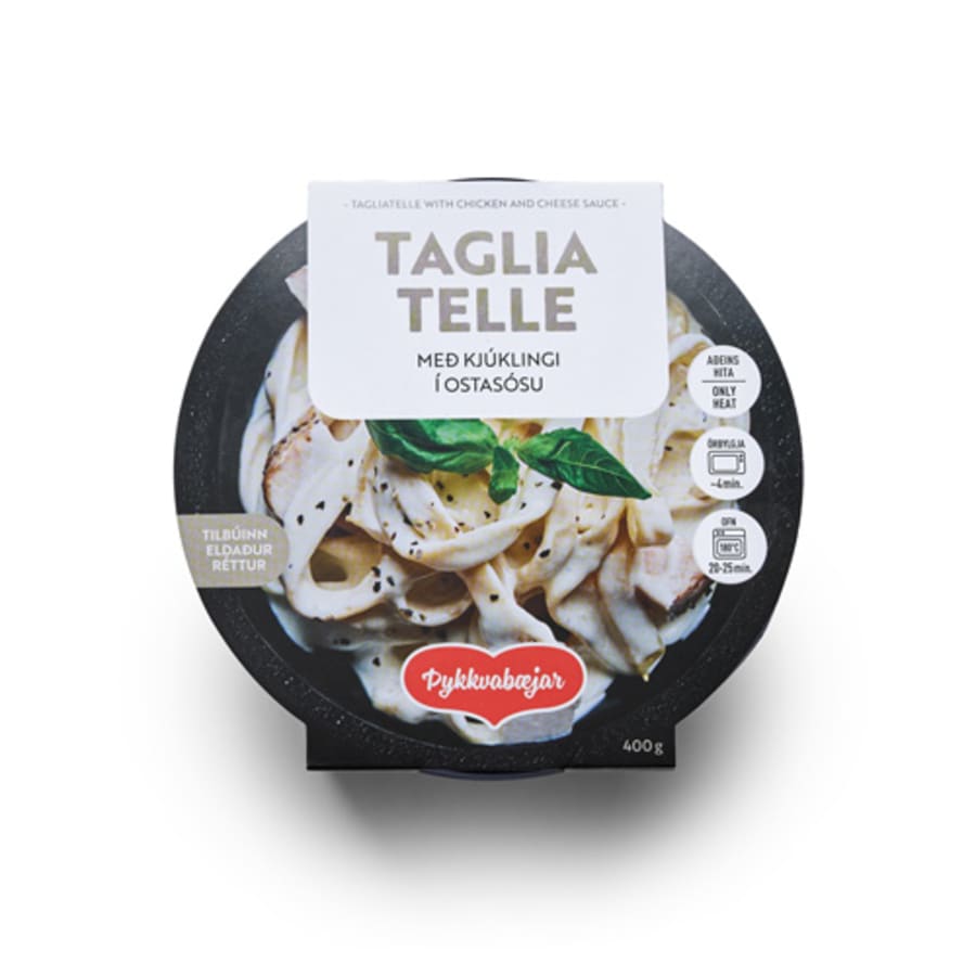 Tagliatelle með kjúklingi í ostasósu 400g / 12 í kassa - ÞYKKVABÆJAR