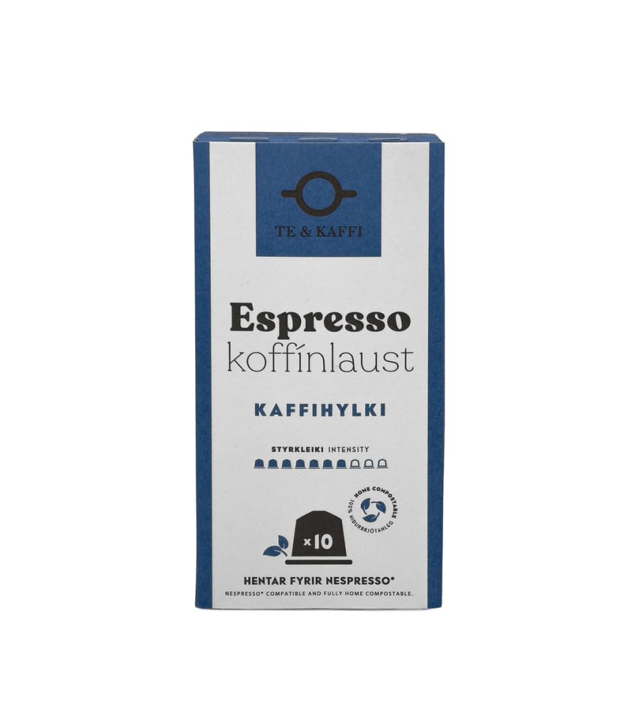 Te & Kaffi Espresso Koffínlaust Kaffihylki