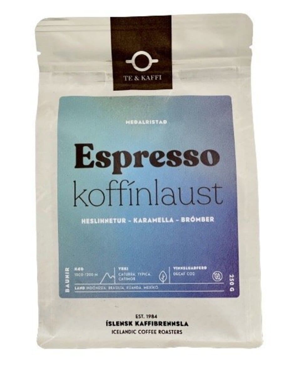 Te & Kaffi Koffínlaust Espresso Malað